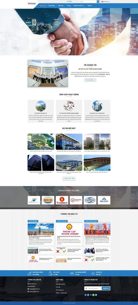 Theme wordpress giới thiệu công ty xây dựng