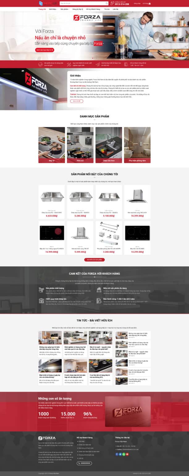 Theme wordpress bán bếp từ