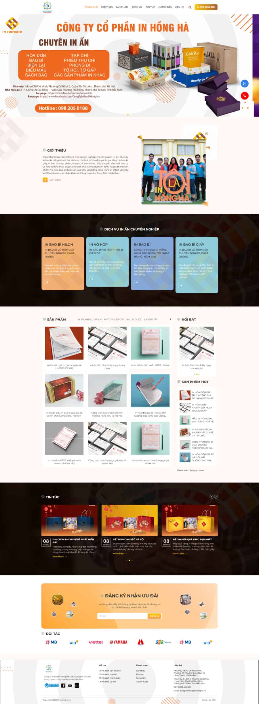 Theme wordpress in ấn bao bì