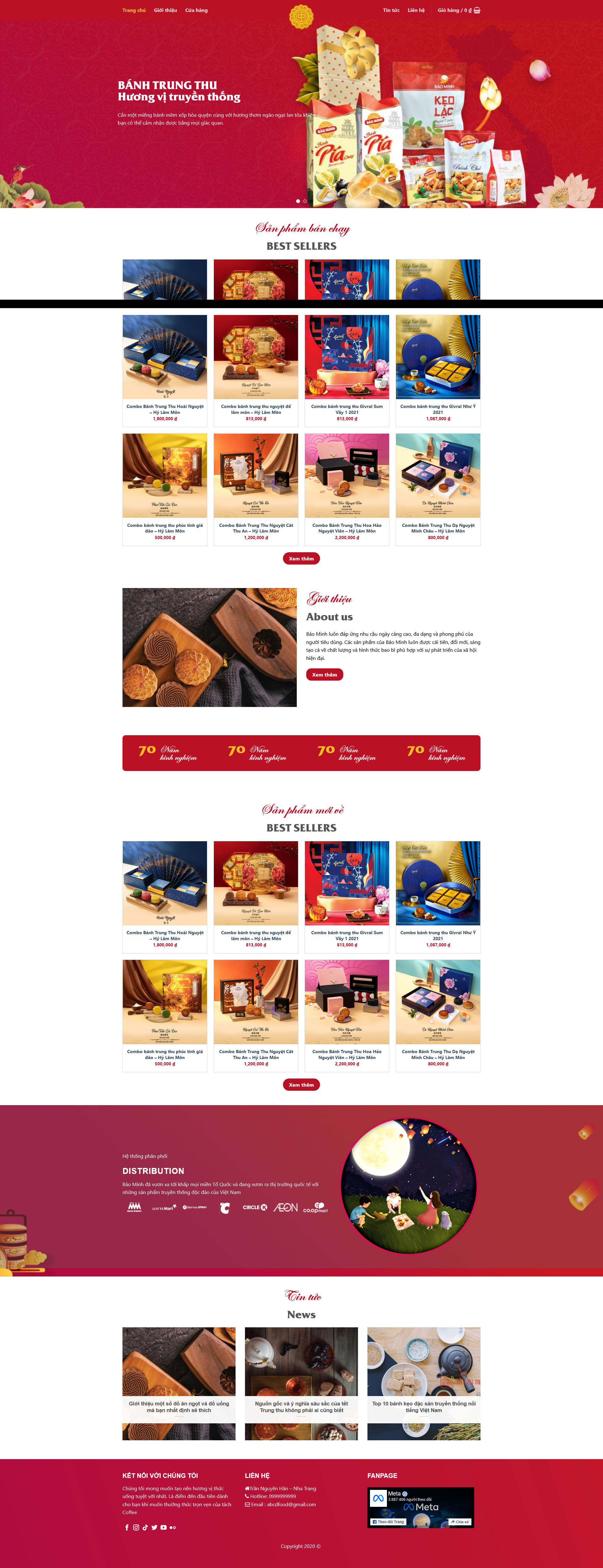 Theme wordpress bán bánh trung thu