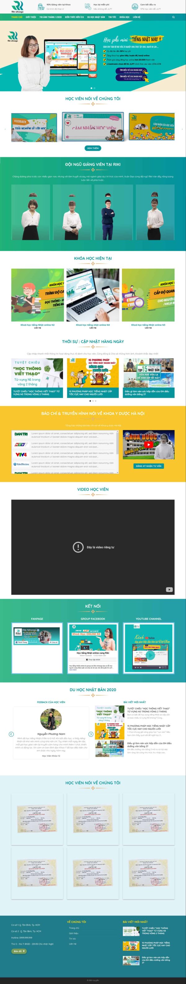 Theme wordpress học tiếng nhật