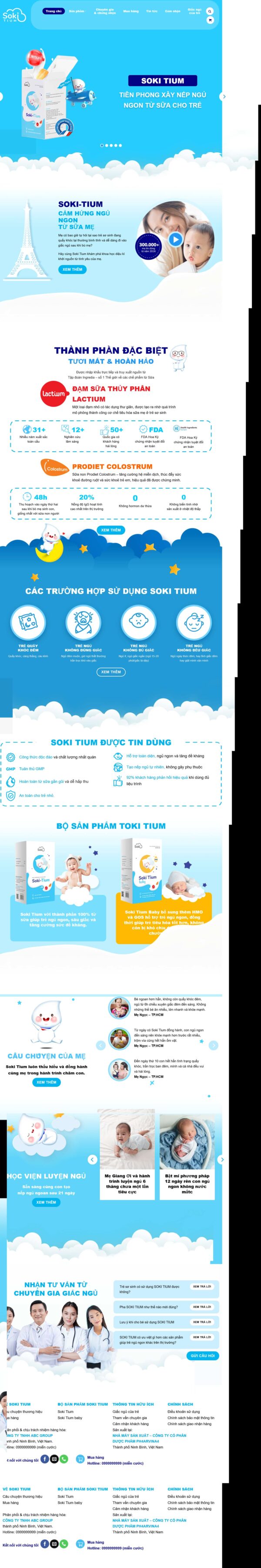 Theme wordpress giới thiệu sửa em bé