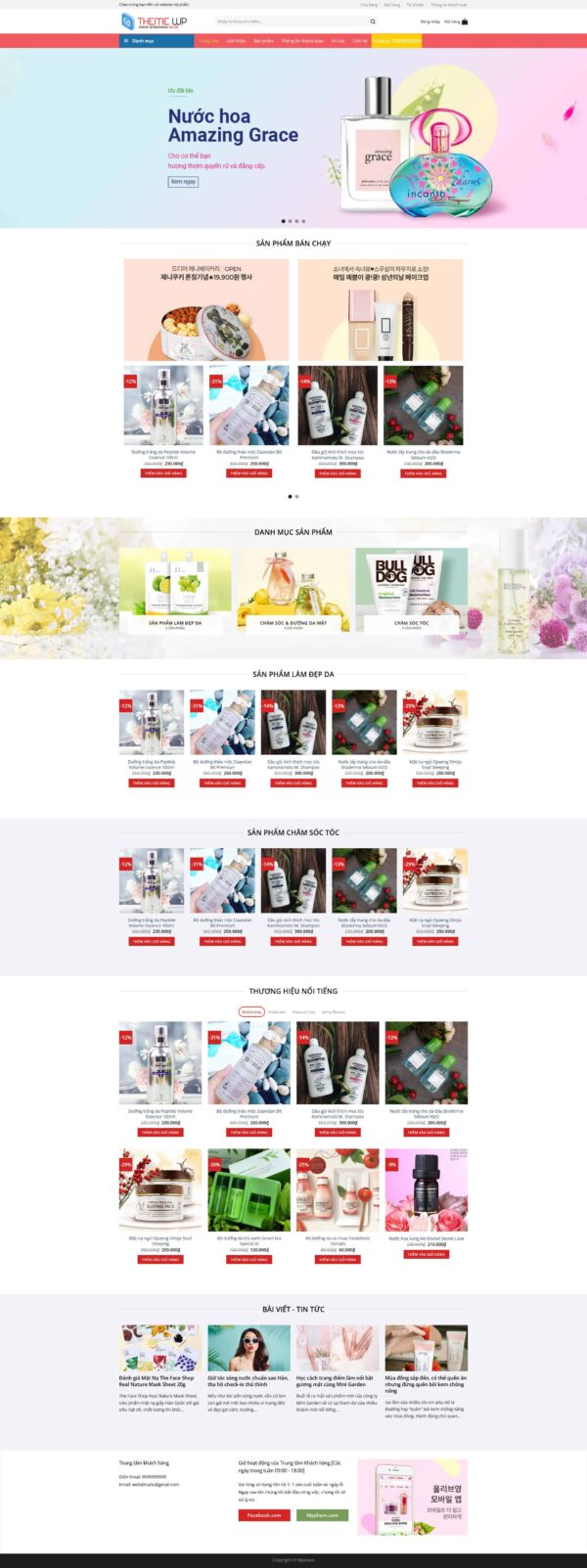 Theme wordpress shop mỹ phẩm 4