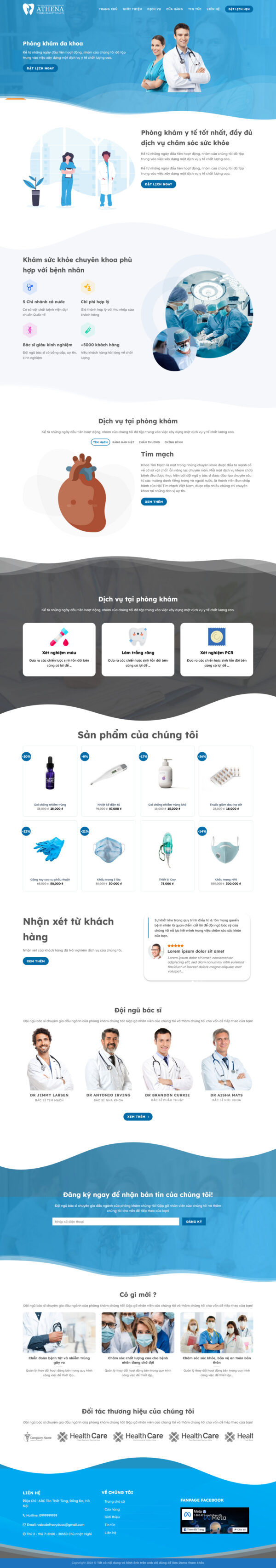 Theme wordpress phòng khám 5