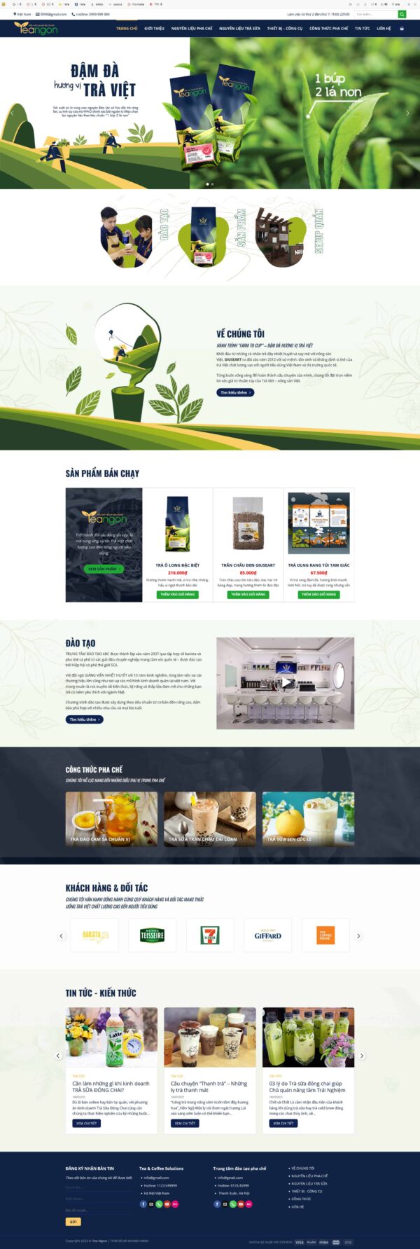 Theme wordpress shop nguyên liệu trà sữa 2