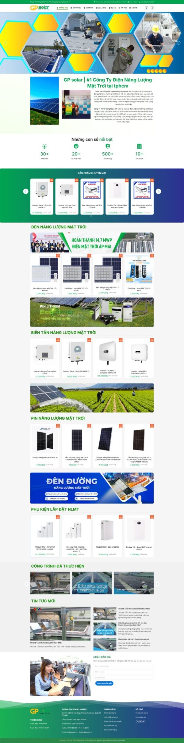 Theme wordpress năng lượng mặt trời solar3