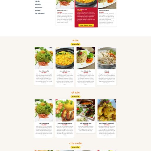 Theme wordpress nhà hàng ẩm thực