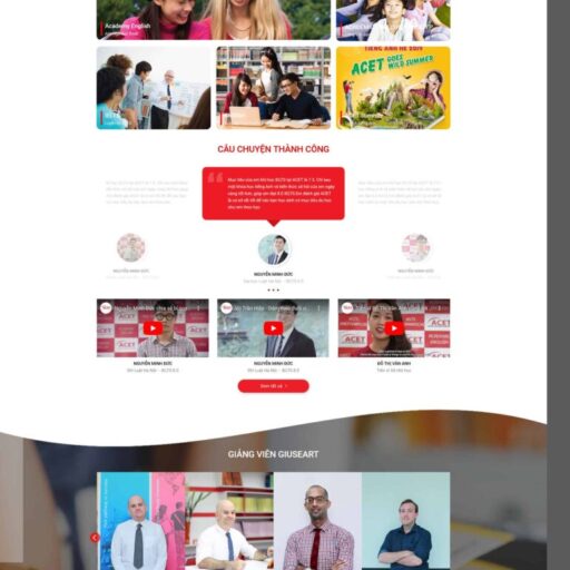 Theme WordPress trung tâm anh ngữ