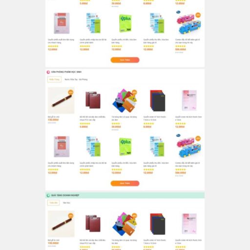 Theme wordpress bán văn phòng phẩm