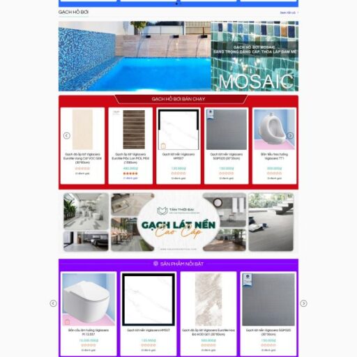 Theme wordpress siêu thị gạch men đẹp