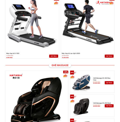 Theme wordpress bán ghế massage