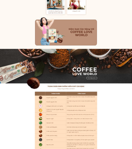 Theme wordpress Landing page thực phẩm chức năng giảm cân