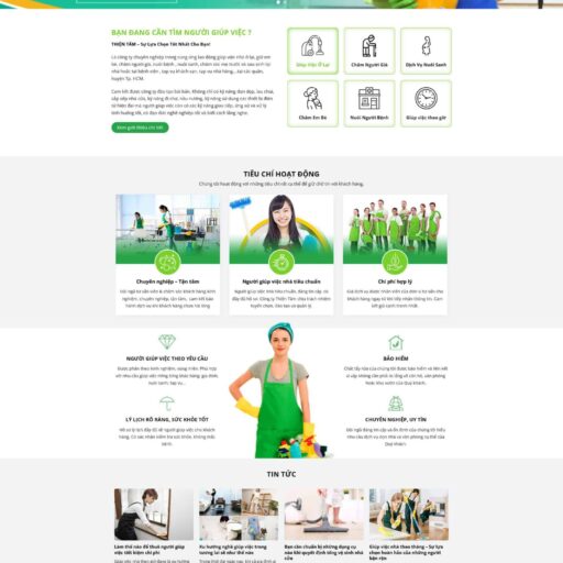 Theme wordpress dịch vụ giúp việc nhà