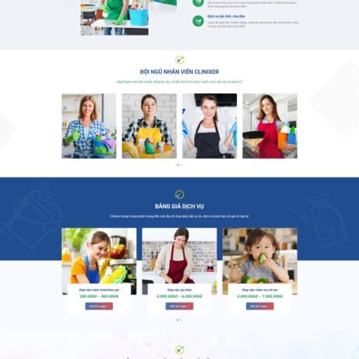 Theme wordpress dịch vụ giúp việc nhà
