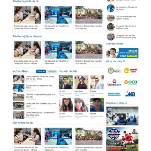 Theme wordpress luyện thi