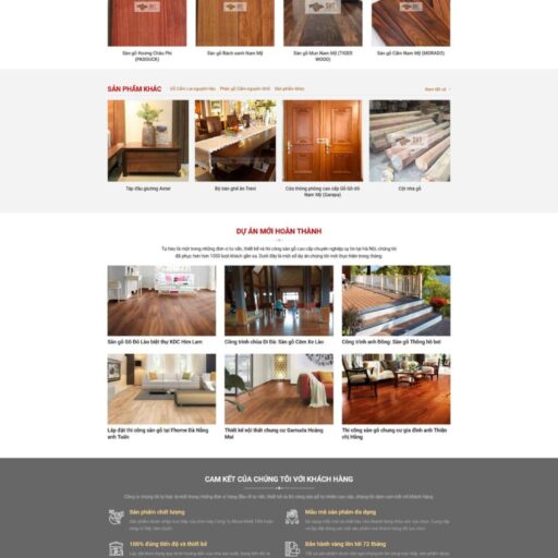 Theme WordPress sàn gổ cao cấp