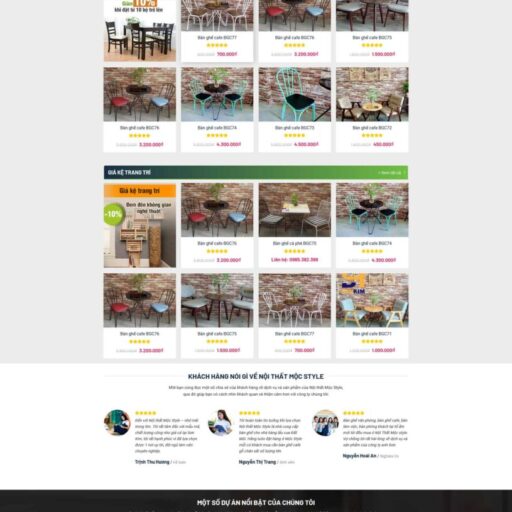 Theme WordPress Nội thất đẹp