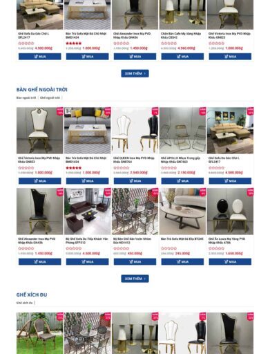 Theme wordpress nội thất bàn ghế văn phòng