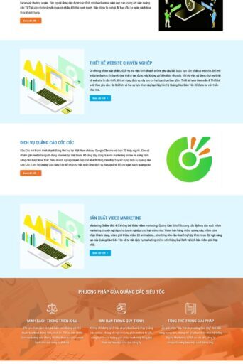 Theme wordpress dịch vụ quảng cáo siêu tốc