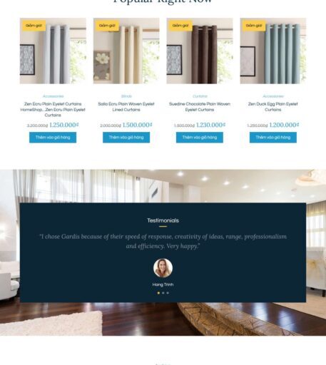 Theme wordpress bán rèm cửa