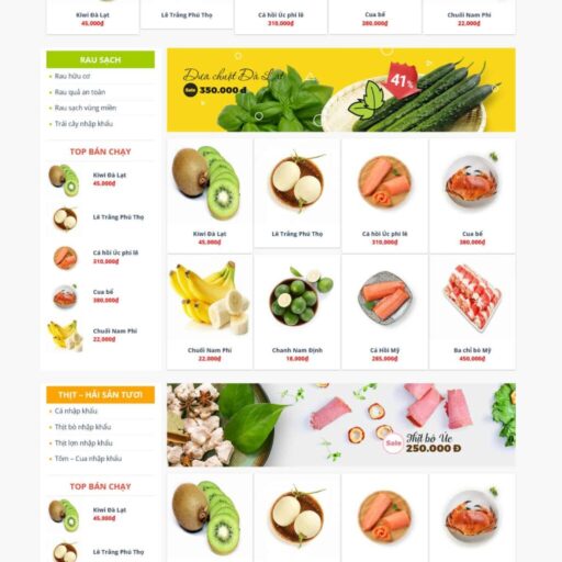 Theme wordpress bán thực phẩm 11